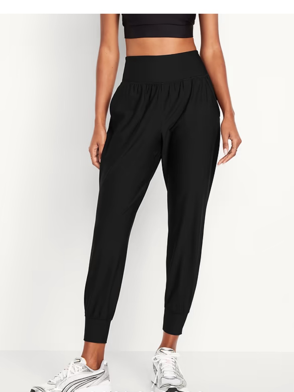 Grey Old Navy High-Waist Jogger Pants for Women